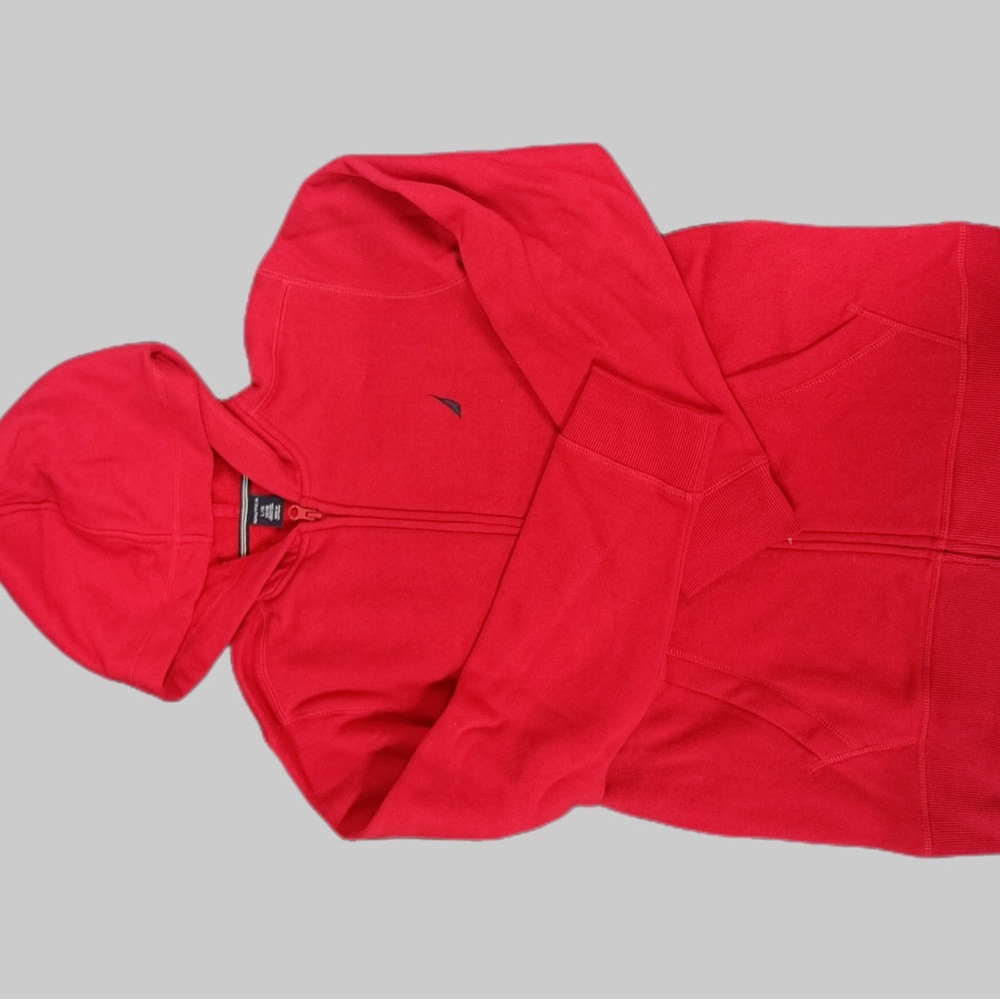 NWT Boys L/G 14/18 zip up hoodie NAUTICA